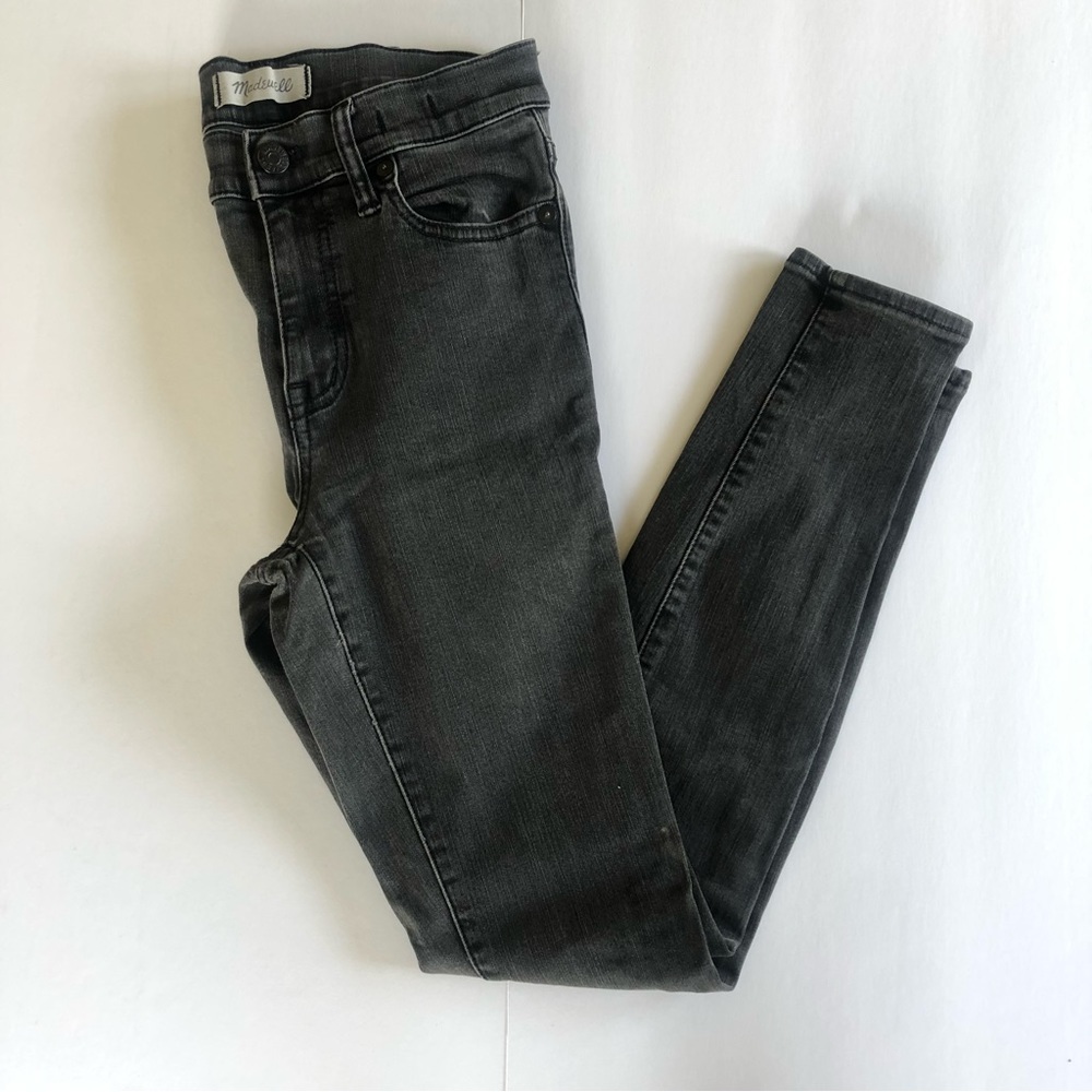 Madewell Charcoal High Riser Skinny Jeans